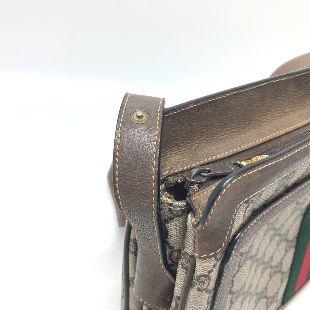 Gucci Sherry Line Crossbody Shoulder Bag Brown Canvas - Picture 11 of 15